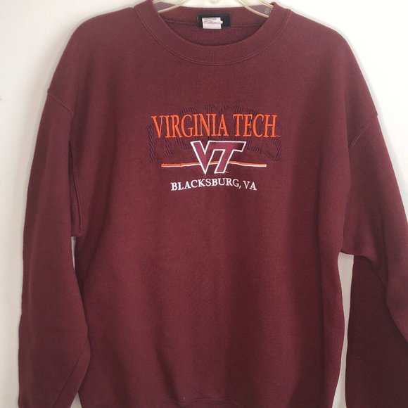 Crable Sportswear Other - Vintage Virginia Tech Sweatshirt Mens L Hokies Red College Crewneck Sweater